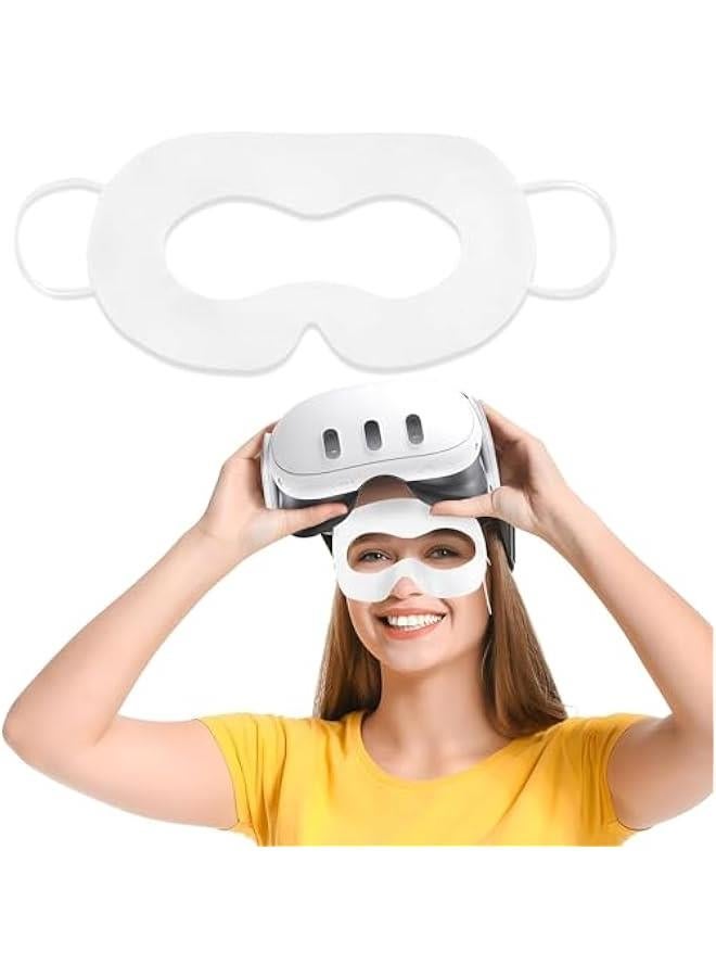 RYNX 50  VR Face Cover Disposable Hygiene VR Face Eyes Mask Pads Facial Interface for Meta Quest 3 Quest 2 Vision Pro Accessories for  Vision Pro 50) - Image 1
