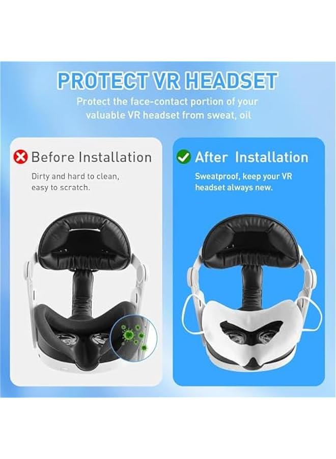 RYNX 50  VR Face Cover Disposable Hygiene VR Face Eyes Mask Pads Facial Interface for Meta Quest 3 Quest 2 Vision Pro Accessories for  Vision Pro 50) - Image 4