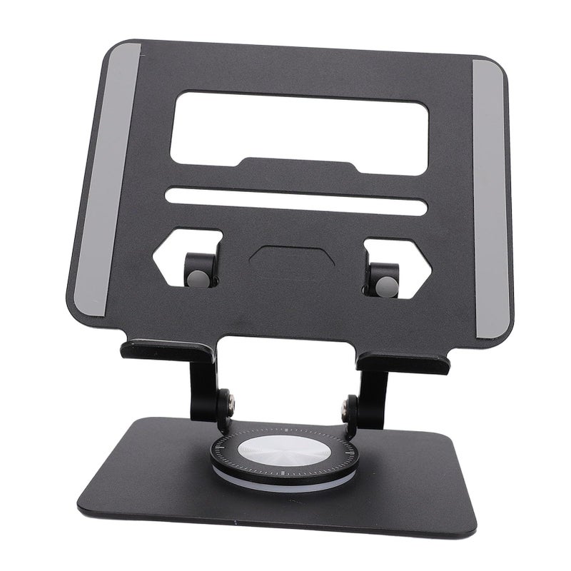 Foldable Adjustable Tablet Stand With 360 Rotating Base For 5 8 To 12 9 Inch Tablets Black - Image 3