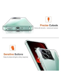 ماركة غير محددة حافظة لهاتف Xiaomi 13T 5G / Xiaomi 13T Pro 5G / Redmi K60 Ultra 5G غطاء شفاف شفاف ناعم من مادة TPU المرنة مع زاوية ممتصة للصدمات معززة لهاتف Xiaomi 13T 5G / 13T Pro 5G  - Image 5