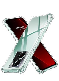ماركة غير محددة حافظة لهاتف Xiaomi 13T 5G / Xiaomi 13T Pro 5G / Redmi K60 Ultra 5G غطاء شفاف شفاف ناعم من مادة TPU المرنة مع زاوية ممتصة للصدمات معززة لهاتف Xiaomi 13T 5G / 13T Pro 5G  - Image 1