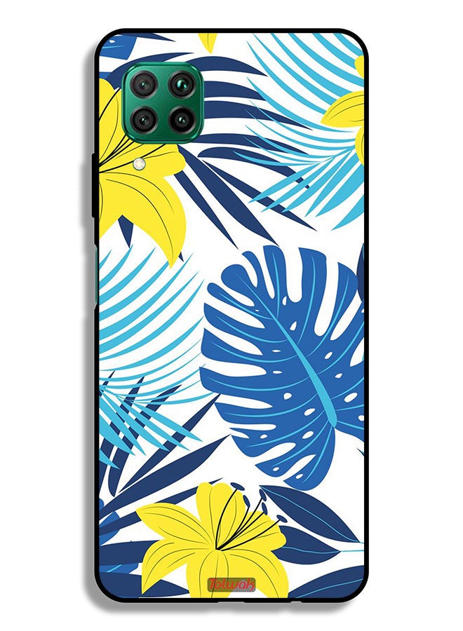 Tolwak Huawei P40 lite 4G Protective Case Cover Feather And Flower Art - Image 2
