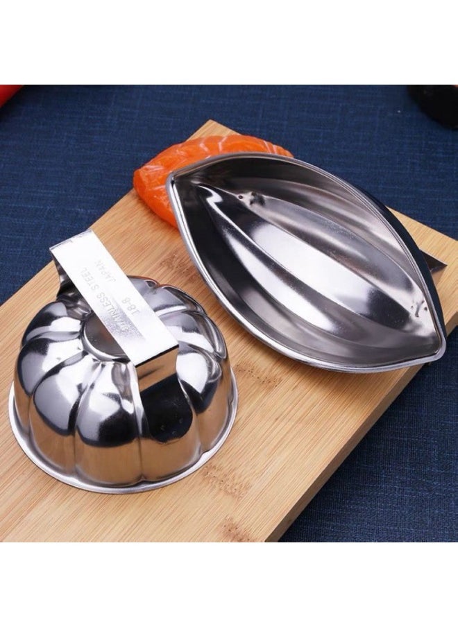 Generic - Japanese 304 Stainless Steel Papaya Pumpkin-shaped Egg Bun Rice Mold Sandwich Rice Ball Japanese And Korean Restaurant Fried Rice Mold-Specifications:Papaya Type Rice Mold - Image 1