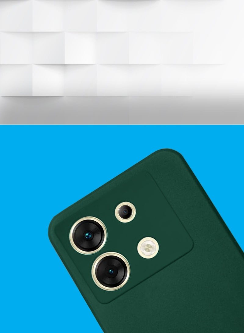 Wtech Soft Liquid Silicone Case Cover For Infinix Zero 30 5G 2023 Dark Green - Image 3