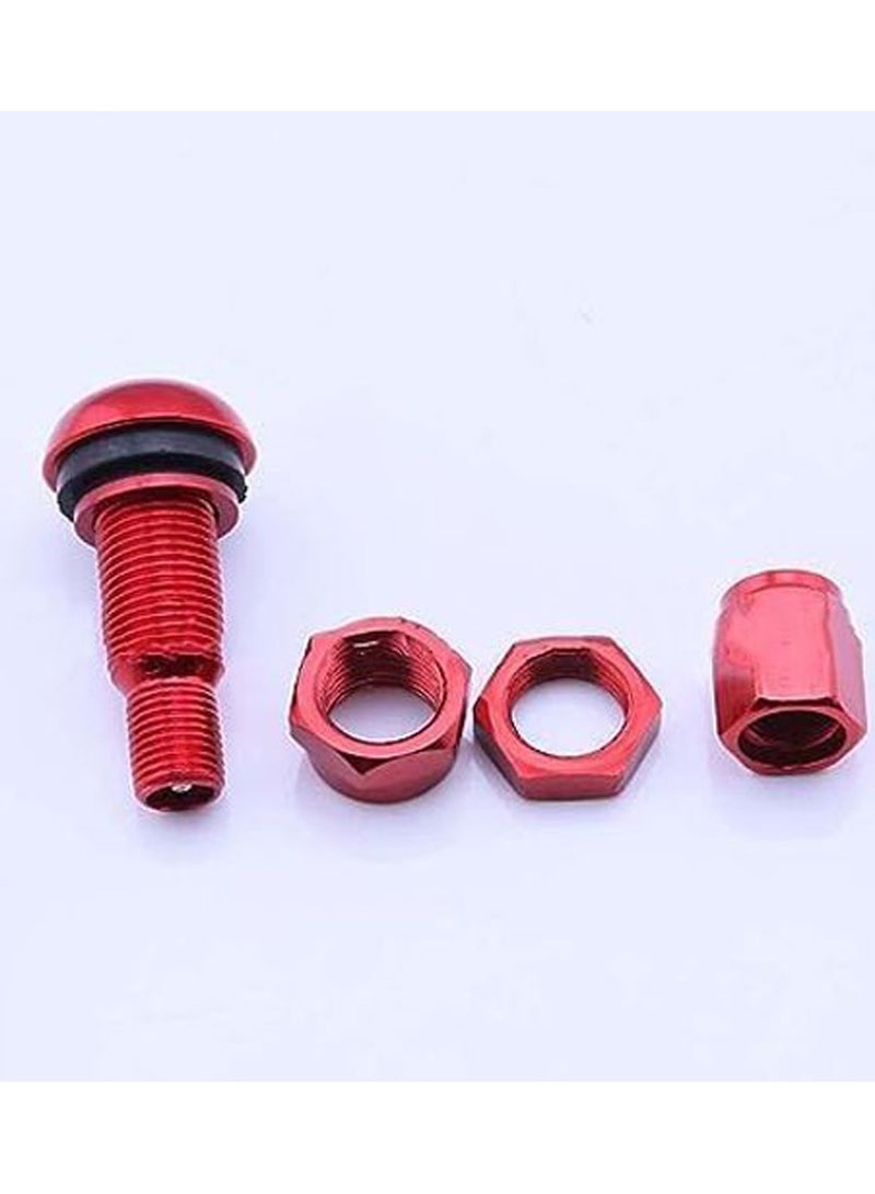 Metal Valve 4 pcs for tire red - Image 4
