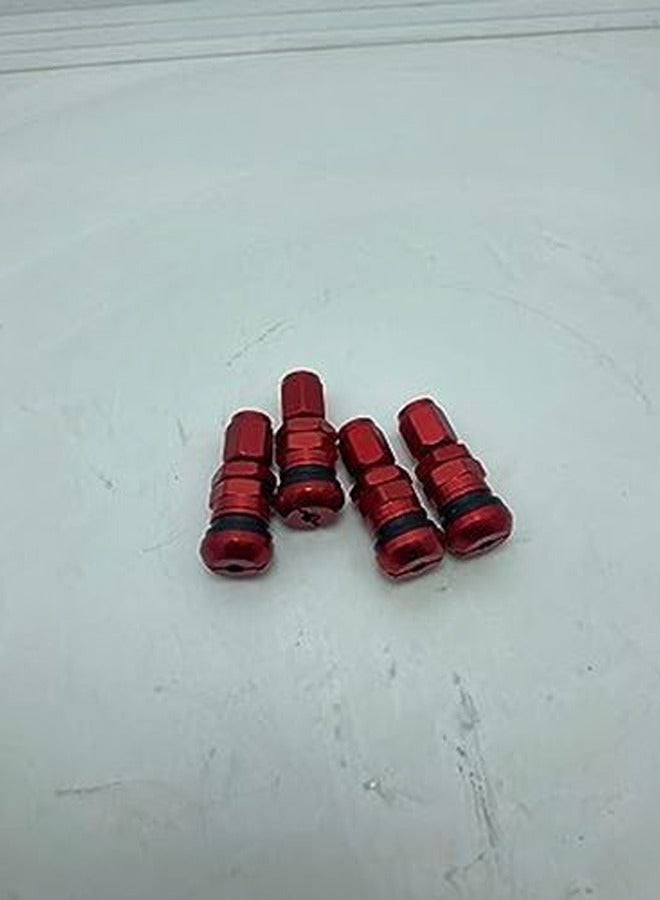 Metal Valve 4 pcs for tire red - Image 5