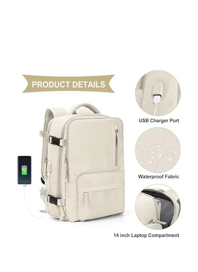 DUNISO Large Capacity Travel Bag, Carry On Backpack, Waterproof Outdoor Rucksack Daypack Fit 15.6 Inch Laptop With USB Charging Port  - Image 1