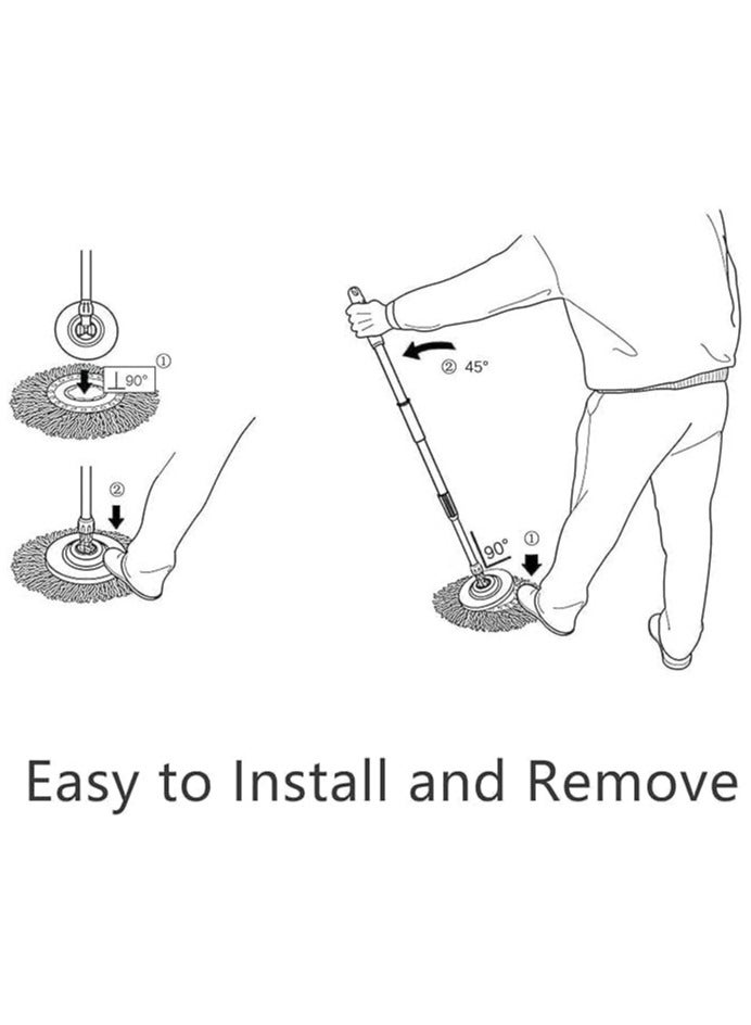Household Microfiber Cleaning Mop Stainless Steel Spin Bucket,With 4 wheels, Practical Household Tools Mop Mop Bucket, for Office, Hotel, Home.  - Image 3