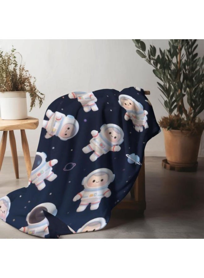 عام بطانية رقيقة من الفانيلا الكرتونية للأطفال والرضع (دافئة ومريحة، ومناسبة للنوم والألعاب) 70 سم * 100 سم - Image 3