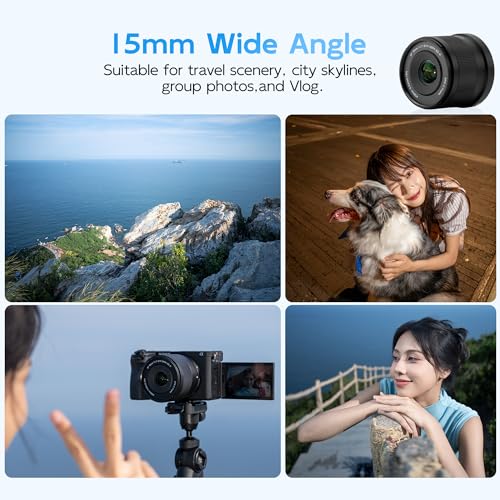 VILTROX AF 15mm F17 E for Sony Camera 15mm f17 E Mount Lens for Sony E APSC Prime Lens for Sony Cameras a6400 a6500 a6600 ZVE10 FX30 A6700 ZCE10II a7 a7R a7 a7R - Image 3