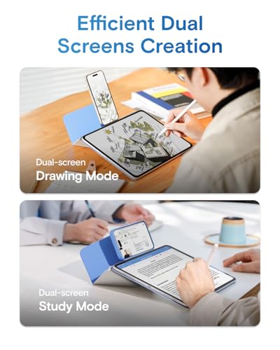 MOFT Dynamic Folio Case for iPad mini 7th A17 Pro 2024 & iPad mini 6th A15 2021, 8.3 Inch Slim Magnetic Stand Case with 20+ Viewing Angles, Auto Wake/Sleep, Ultra Thin, Beach White x Terracotta - Image 5