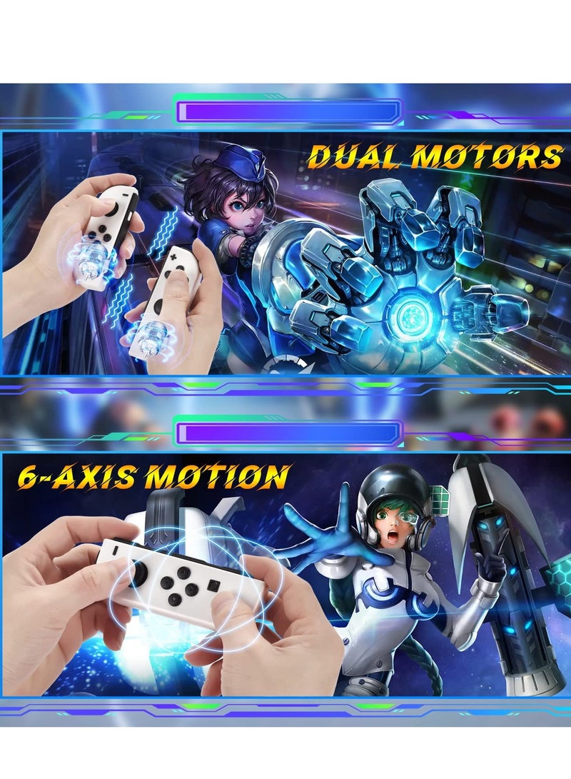 Joy Cons Wireless Controller for Nintendo Switch, L/R Controllers Replacement Compatible with Nintendo Switch/Lite/OLED, Joystick with Wake-up/Screenshot/Dual Vibration (New White) - Image 5