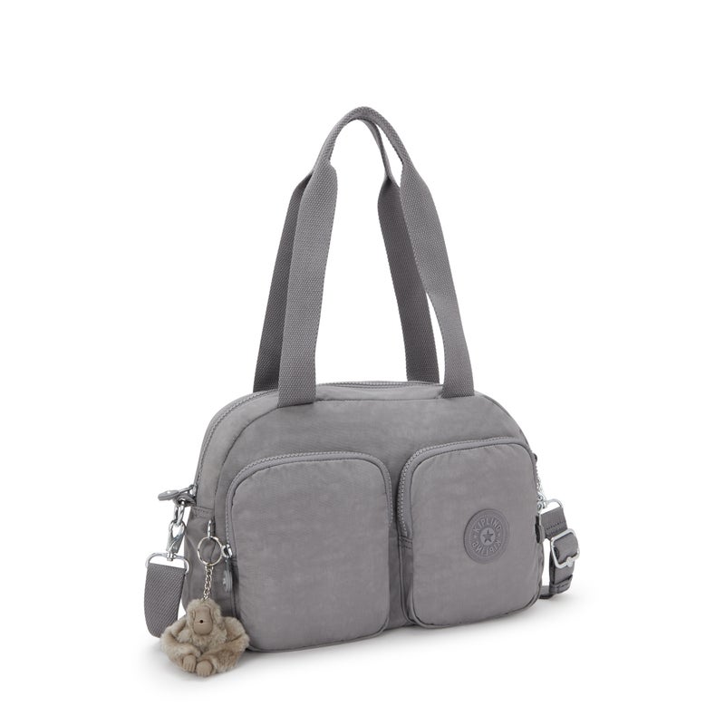 kipling Cool Defea Inviting Grey Medium Shoulderbag with Removable Shoulderstrap - Image 4