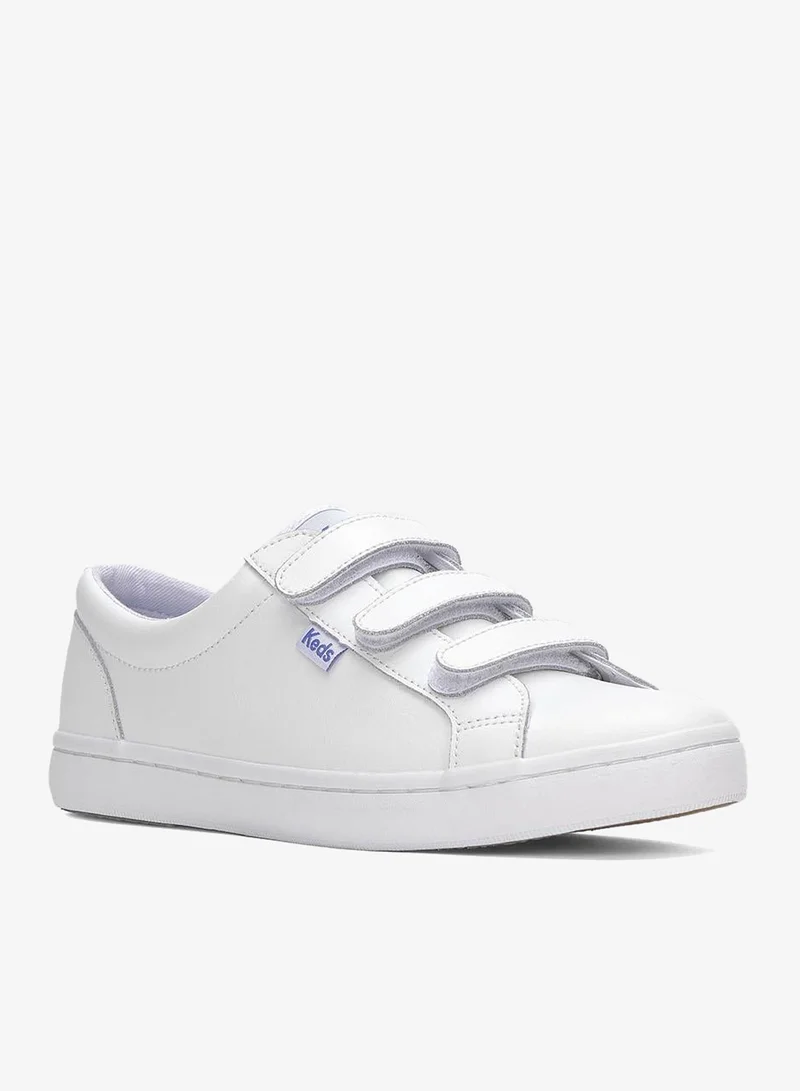 Keds white Keds Women's Tiebreak Leather Casual Sneaker White for Women | Best Price UAE