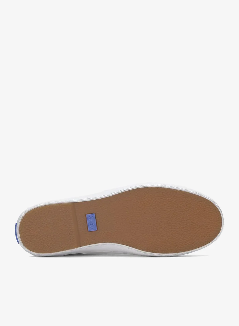Keds white Keds Women's Tiebreak Leather Casual Sneaker White for Women | Best Price UAE