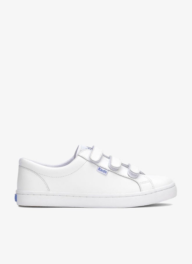 Keds Women's Tiebreak Leather Casual Sneaker White - Image 1