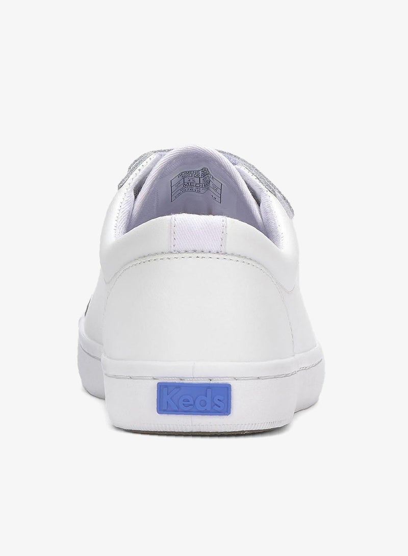 Keds Women's Tiebreak Leather Casual Sneaker White - Image 2