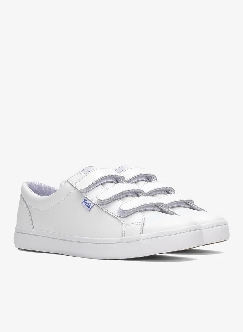 Keds white Keds Women's Tiebreak Leather Casual Sneaker White for Women | Best Price UAE