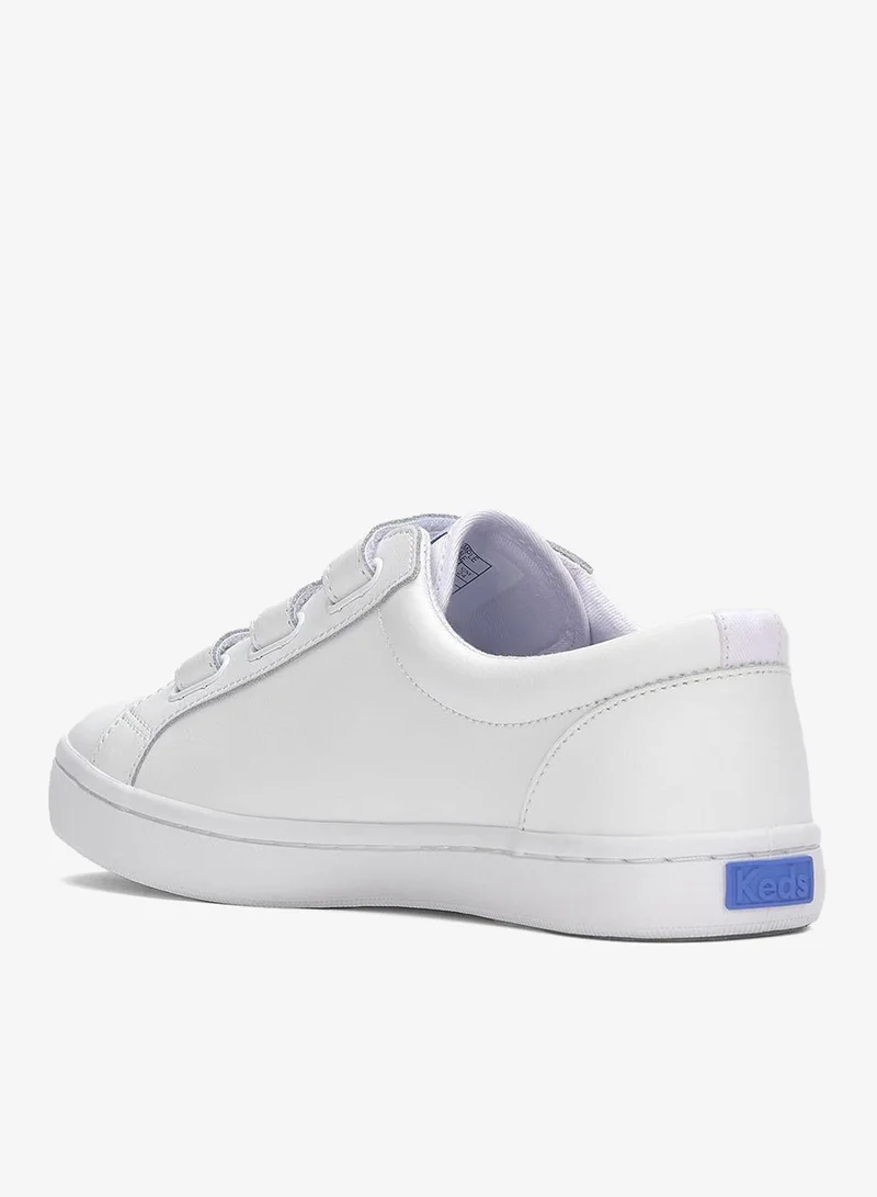Keds white Keds Women's Tiebreak Leather Casual Sneaker White for Women | Best Price UAE