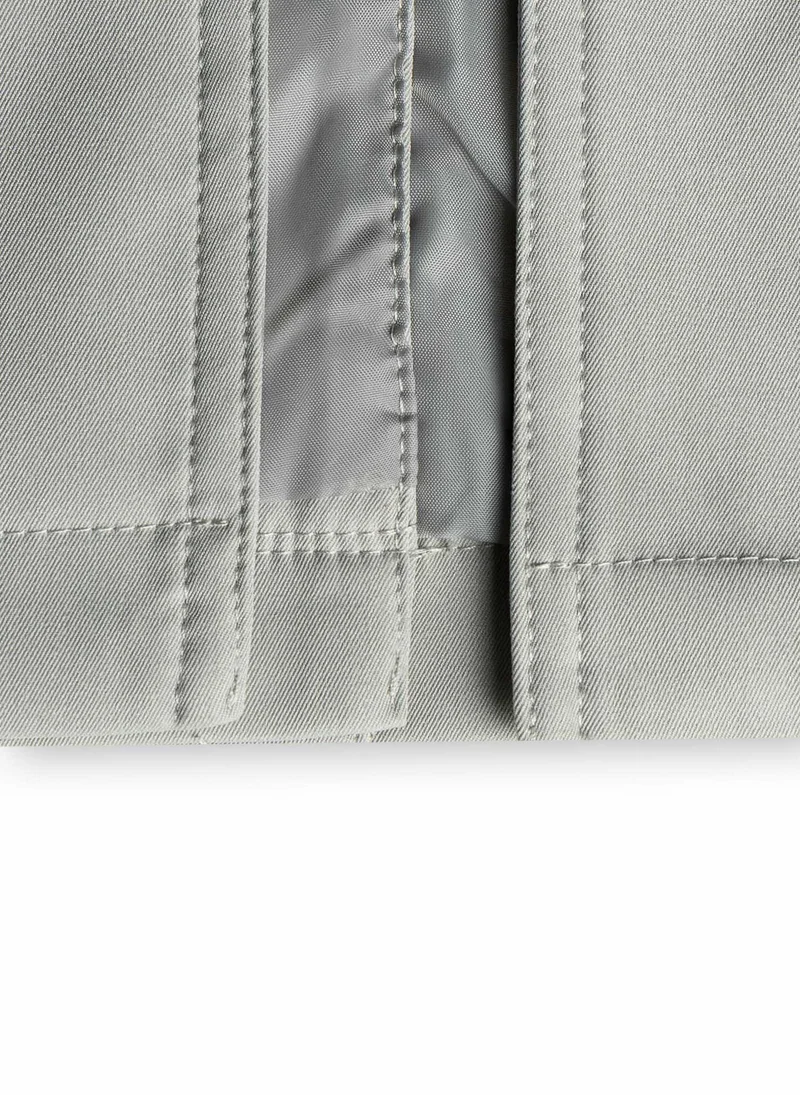 Shapes GREY DOUBLE BREASTED LONG TRENCH  COAT for Women | Best Price UAE