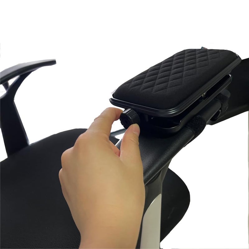 FUZADEL Office Chair Armrest Mouse Pad for Chair Arm Rest Extender Mouse Tray Arm Chair Support for Elbows Wrist Rest Hand Support - Image 4