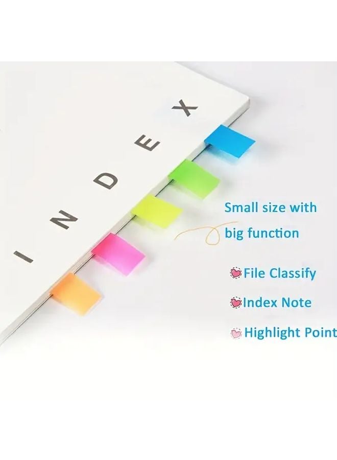 4pcs Clear Self Adhesive Index Labels 100 Stickers Pop Up Page Marker Notes For Bookmarks - Image 5