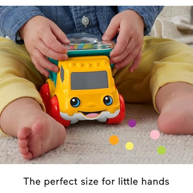 BABY TOY POPPITY POP DUMP TRUCK PUSH-ALONG VEHICLE WITH FINE MOTOR ACTIVITIES FOR INFANTS AGES 6+ MONTHS - Image 5