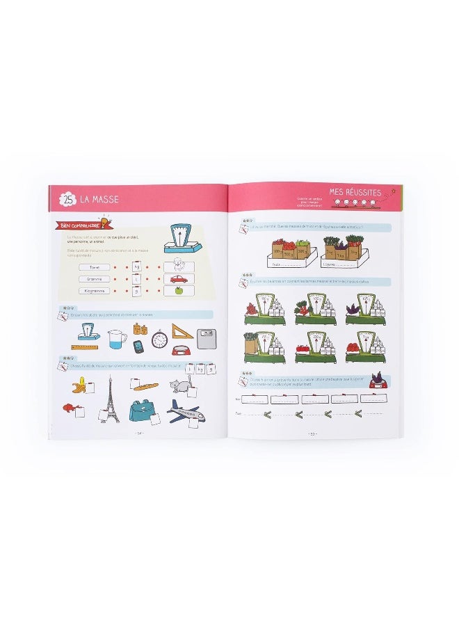 Mon cahier d'exercices pour devenir un as en maths: 100 exercices joyeux et colorés pour s'entraîner à  - Image 3