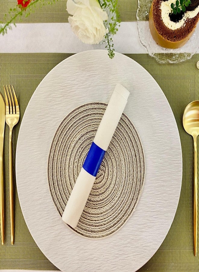 Germiwipe Napkin Band,Paper Napkin Ring Self Adhesive,Silverware Wraps Bands,Pack of 500 (Blue) NB-010 - Image 3