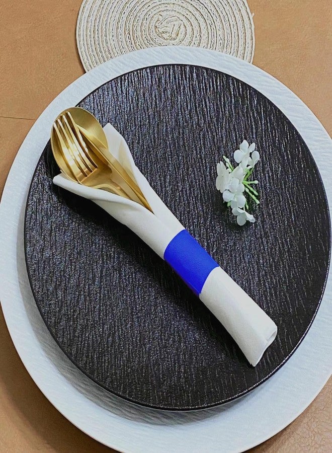 Germiwipe Napkin Band,Paper Napkin Ring Self Adhesive,Silverware Wraps Bands,Pack of 500 (Blue) NB-010 - Image 2