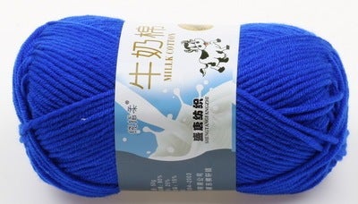 Five-strand Milk Cotton Wool Milk Cotton Special Price Hand-woven Medium-thick 5-strand Baby Wool Baby Wool Doll Line 33 Deep Blue 