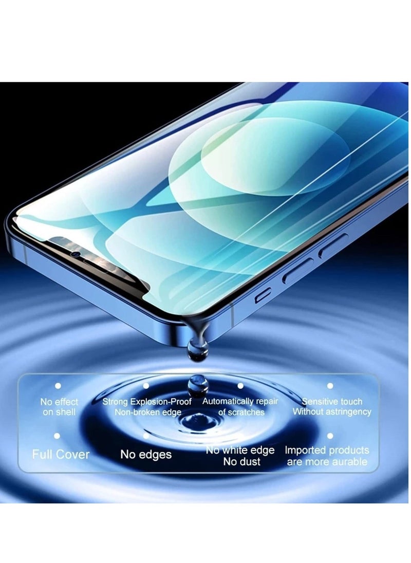 Raxoom غطاء متوافق مع آيفون 14 برو ماكس (1+2 قطعة) وواقٍ للشاشة (فيلم هيدروفيل) غطاء شفاف بدون فقاعات لآبل 14 برو ماكس (14 برو ماكس-6.7) - Image 3
