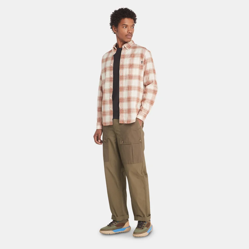 Timberland Green Men's Utility Mixed Media Joggers for Men | Best Price UAE
