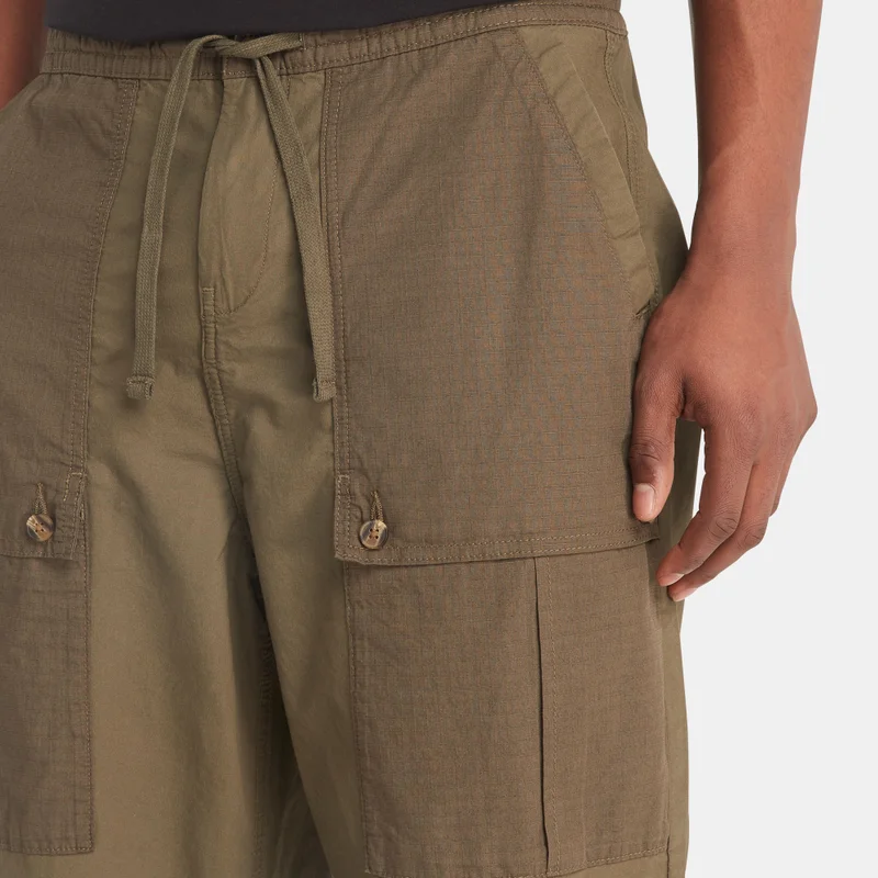 Timberland Green Men's Utility Mixed Media Joggers for Men | Best Price UAE