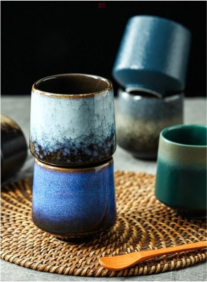 Exquisite 4-Piece Ceramic Teacup Set Box Package for Gifts 220ML - Image 2