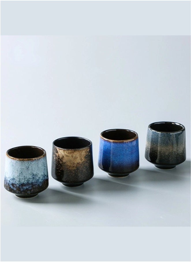 Exquisite 4-Piece Ceramic Teacup Set Box Package for Gifts 220ML - Image 4