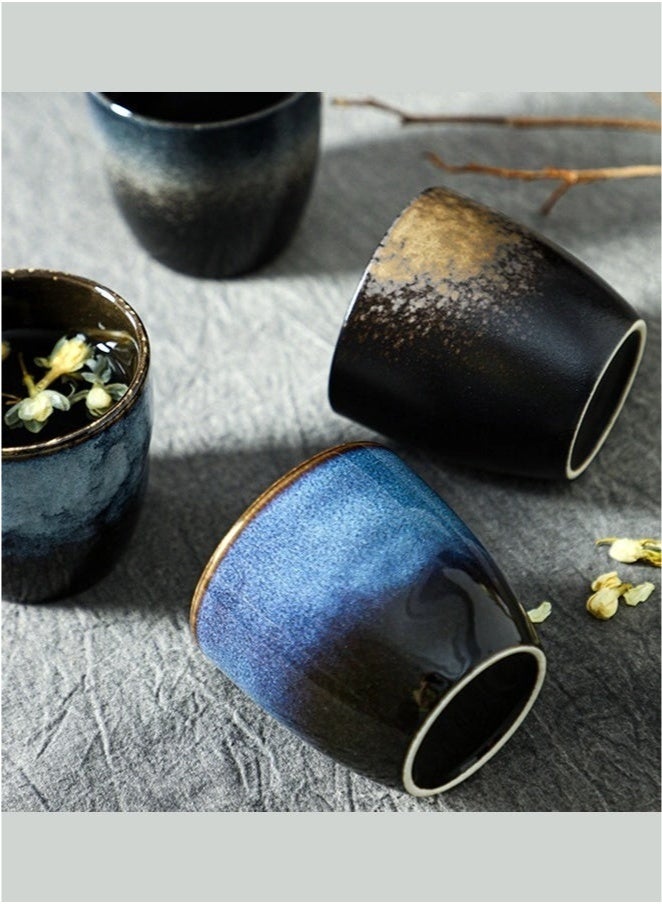 Exquisite 4-Piece Ceramic Teacup Set Box Package for Gifts 220ML - Image 5