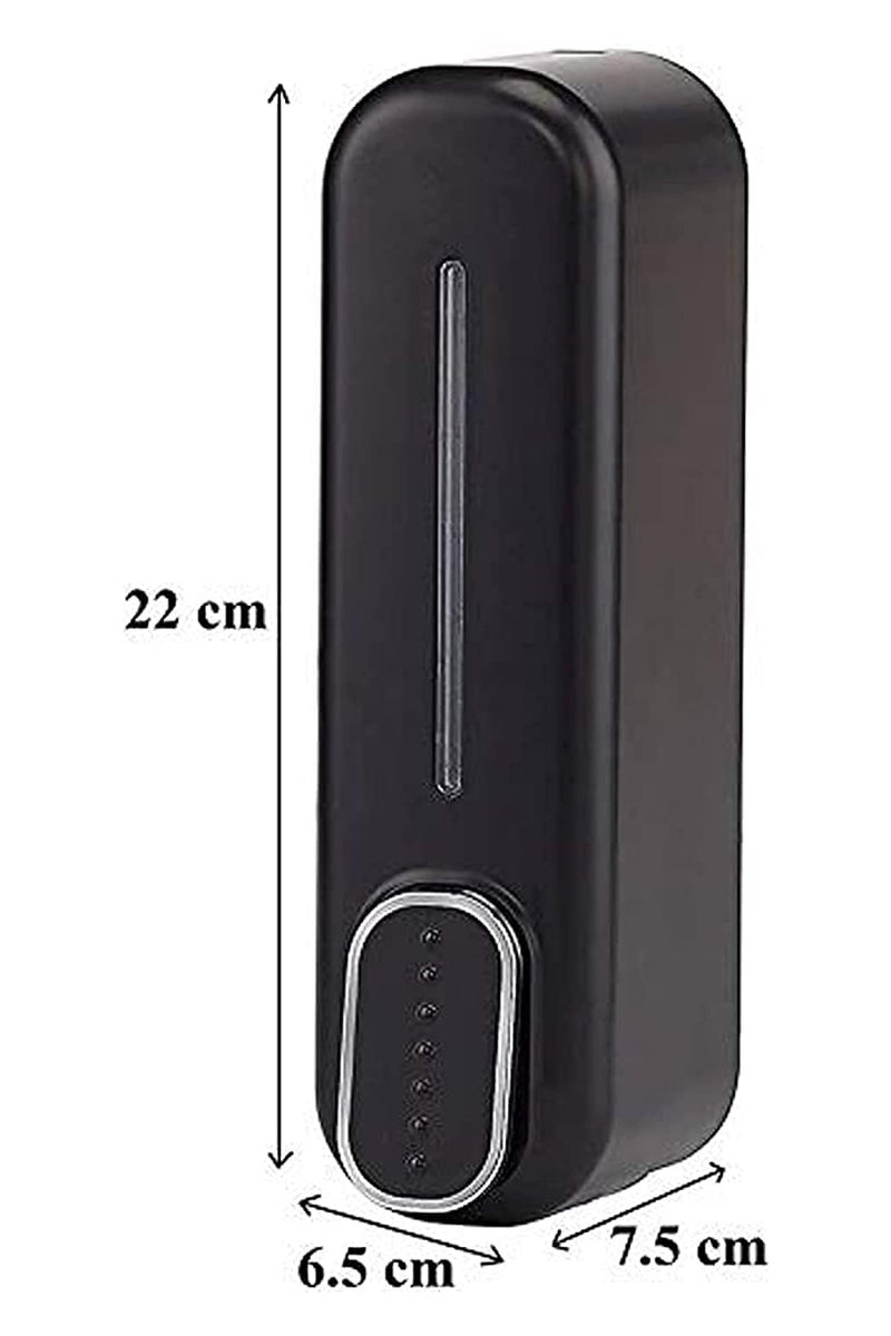 Bathoyum Liquid Soap Dispenser Nero Black 350 ml (Black) Premium Certified Quality Set of 1, Plastic - Image 5
