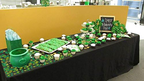 Konsait St Patricks Day Decorations StPatrick Shamrocks and Leprechauns Foil Table Confetti About 400Pcs Lucky Shamrock Plastic Coins 40Pkg for Saint Patrick Party Decoration Favors Supplies - Image 4