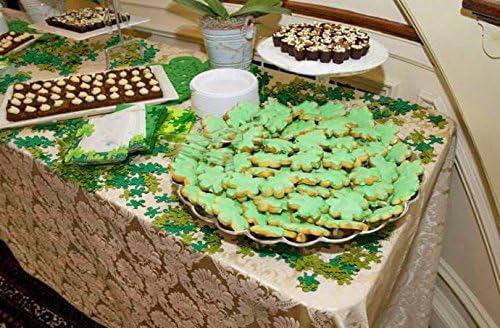 Konsait St Patricks Day Decorations StPatrick Shamrocks and Leprechauns Foil Table Confetti About 400Pcs Lucky Shamrock Plastic Coins 40Pkg for Saint Patrick Party Decoration Favors Supplies - Image 5