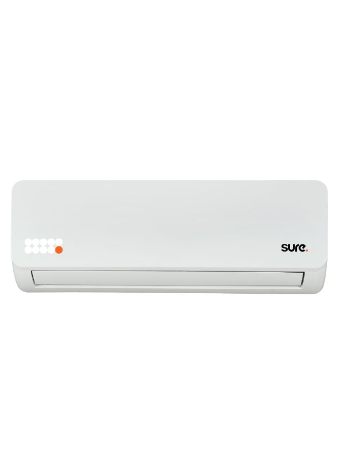 Sure 1.5 Ton Split Air Conditioner, 18000 BTU AC with T3 Tropical Rotary Compressor, Golden Fin, 4-Way Swing, R410A Refrigerant, Energy Efficient Cooling, White, AS-18 AS-18 white - Image 1