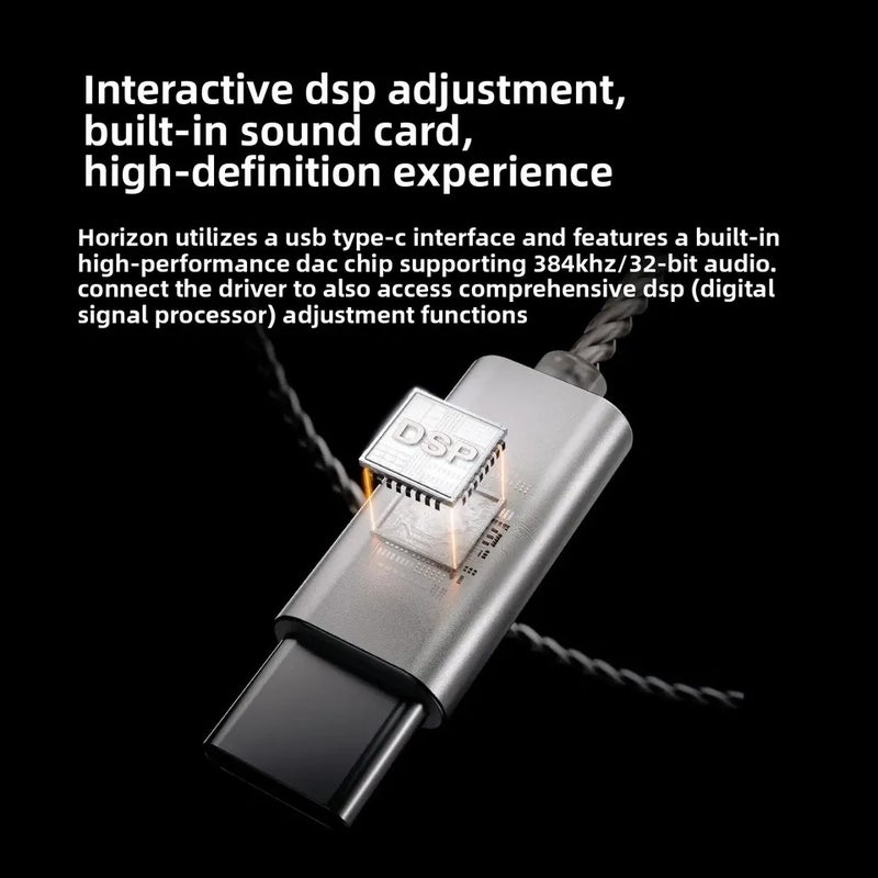 اي تي كي سماعة سلكية ATK Horizon Wired In-Ear Gaming Earphones, Hi-Fi Sound Localization, Mic, USB Type-C Dsp, 384kHz 32bit Dac, for PC - Image 4