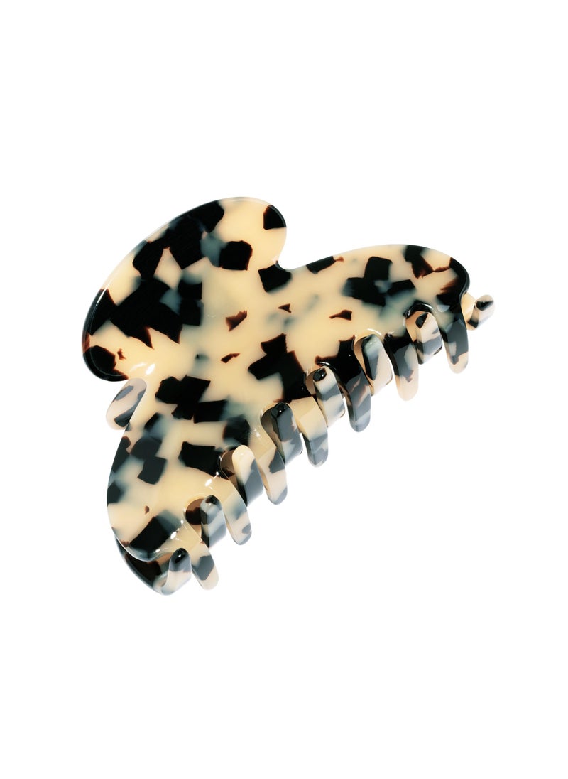 France Luxe - France Luxe Couture Jaw Hair Clip - Ivory Tokyo - French Medium Hair Clips - Claw Clip for Thick Hair - Cellulose Acetate Claw Clips - Image 1