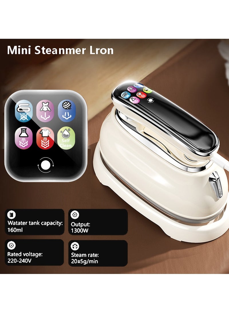 general Handheld steam ironing machine with LCD display, intelligent six-speed adjustment, portable ironing machine, iron, rapid heating steam, home and travel ironing machine - Image 3