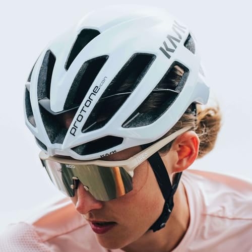 KASK Protone Icon Bike Helmet I Aerodynamic Road Cycling, Mountain Biking & Cyclocross Helmet - White - Medium - Image 2