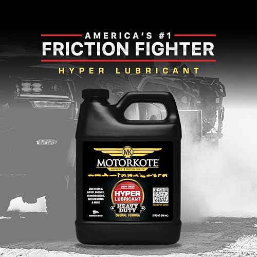 Motorkote MK-HL32-06 Heavy Duty Hyper Lubricant Engine Treatment, 32-Ounce, Single, Black - Image 2