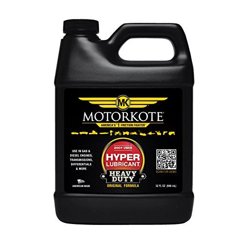 Motorkote MK-HL32-06 Heavy Duty Hyper Lubricant Engine Treatment, 32-Ounce, Single, Black - Image 1