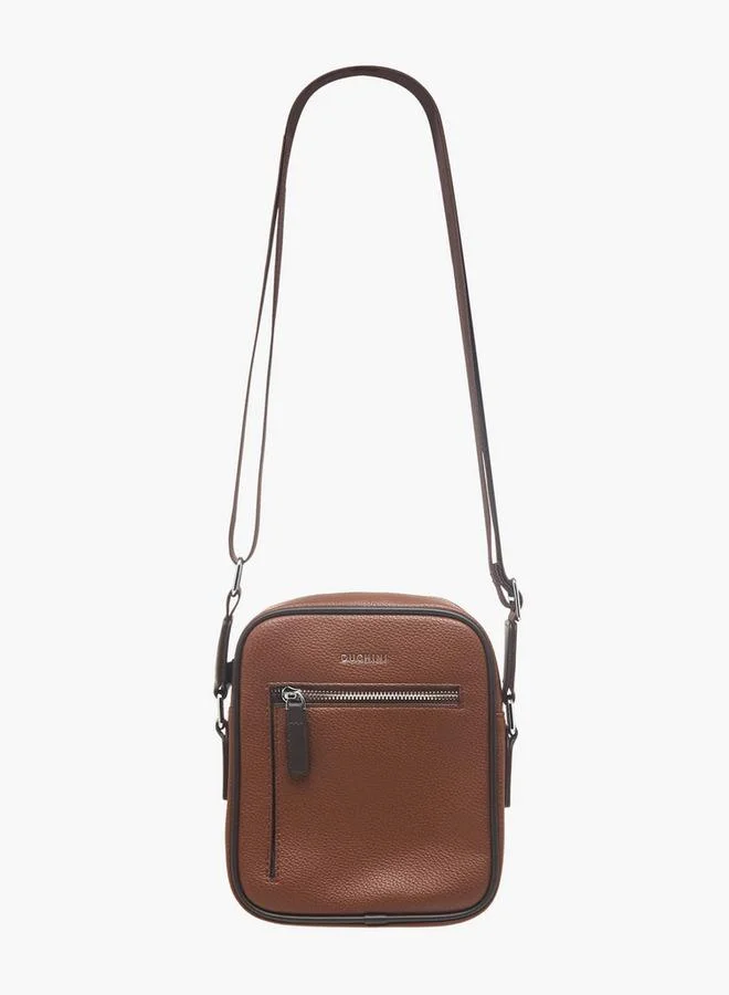 DUCHINI Men Solid Adjustable Strap Crossbody Bag