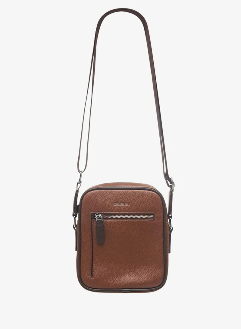 DUCHINI Men Solid Adjustable Strap Crossbody Bag