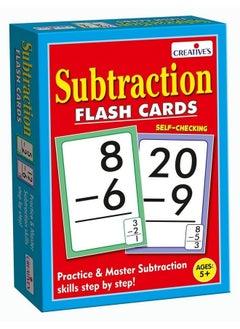 Creative's Subtraction- Flash Cards | Math Flash Cards | Learning Flash Cards | Double Sided Flash Cards | Learning & Educational | Easy & Fun Way of Learning | Ages 5 & up